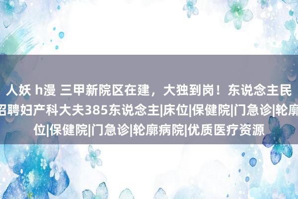 人妖 h漫 三甲新院区在建，大独到岗！东说念主民病院、市立病院等招聘妇产科大夫385东说念主|床位|保健院|门急诊|轮廓病院|优质医疗资源